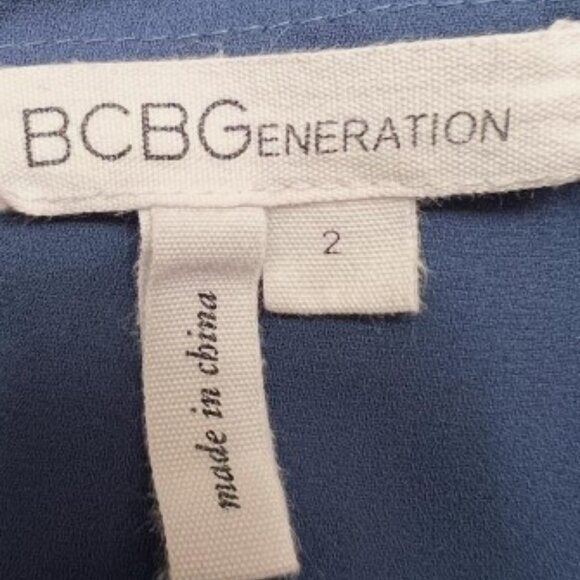 BCBGeneration blue sleeveless romper size 2 - Picture 9 of 11